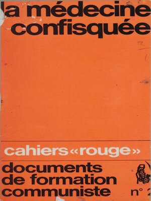 cover image of La médecine confisquée